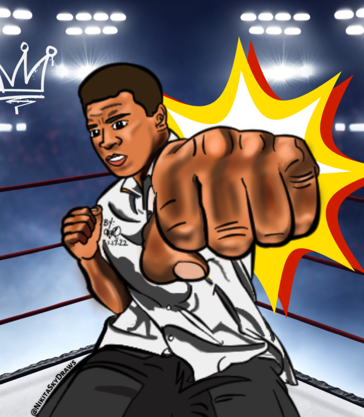 Muhammad Ali Toon Portrait Fan Art